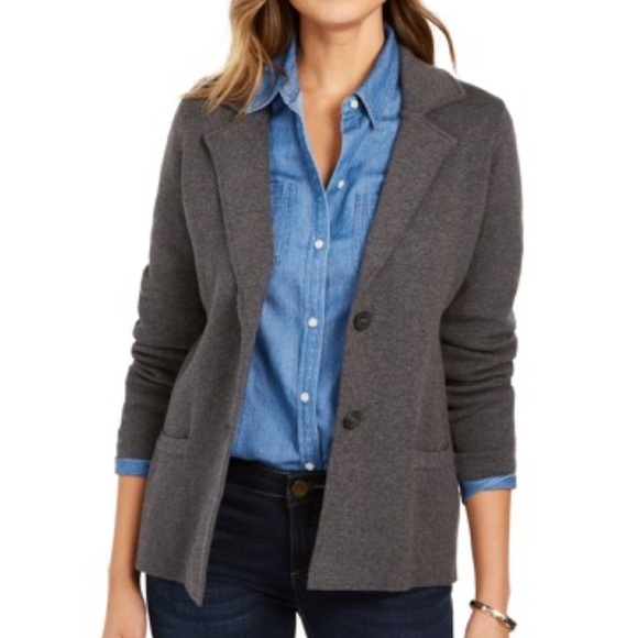 CHARTER CLUB  Womens New Gray Heather Sweater - Picture 1 of 4